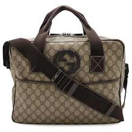 Borsa a tracolla Gucci GG Supreme con logo Interlocking G