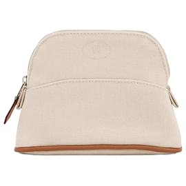 Pochette Bolide Mini en toile marron Hermès