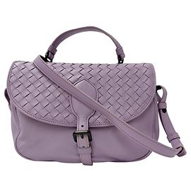Bottega Veneta Handtasche aus lila Canvas