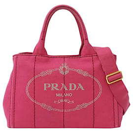 Borsa mini in tela Canapa da donna Prada