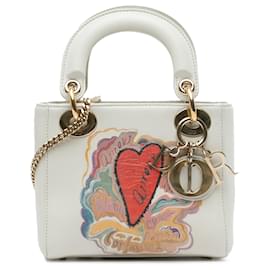Dior Bianco DiorAmour Niki De Saint Phalle Mini Calfskin Lady Dior