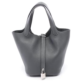 Borsa Hermes Picotin Lock PM in Grigio - Hermès
