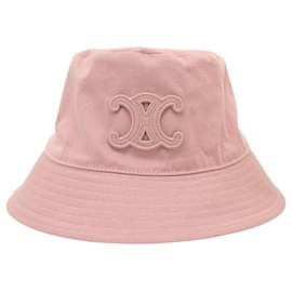 CAPELLINO CELINE BOB TRIOMPHE 2AUE0968P.25PY M 50 GABARDINE DI COTONE ROSA - Céline