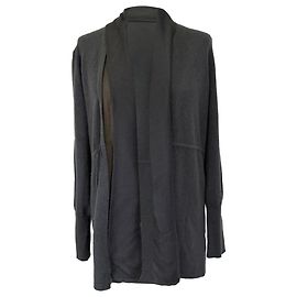 Loro Piana Strickjacke offen aus grauem Kaschmir