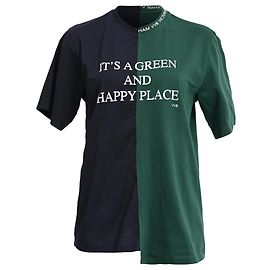 Camiseta estampada VVB Victoria Beckham en algodón orgánico verde