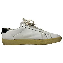 Sneakers Court Classic SL/06 Saint Laurent in pelle di vitello bianca