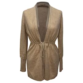 Loro Piana Cardigan mit Taillierung aus beigem Kaschmir