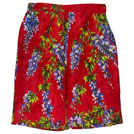  Dolce & Gabbana Floral Jacquard Mid-Length Shorts in Multicolor Cotton