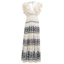 Vestido largo Marjorie de Ulla Johnson en algodón blanco