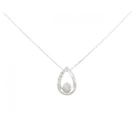 Autre Marque Collana in oro bianco 10K e diamanti