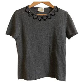 Autre Marque Top de malha de manga curta em cashmere Harrods