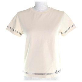 Camiseta de algodón con bordado del logotipo Burberry