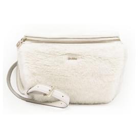 Max Mara TEDDY BANANE 1 CAMELUXE Bolso de Hombro de Piel