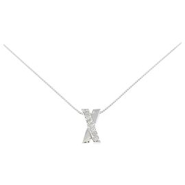 Autre Marque Collana in oro bianco Au750 e diamanti