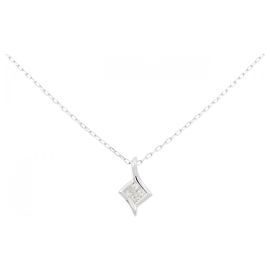 Autre Marque Collana in oro bianco Au750 e diamanti