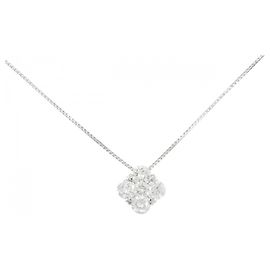 Autre Marque Diamant-Halskette Pt900 K18WG