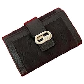 Gucci Schlüsselcase aus Leder und Nylon