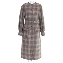 Abrigo de lana Prince of Wales Gucci
