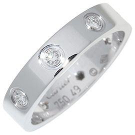 Cartier Love Ring aus weißem Gold Au750 mit Diamant Größe 9