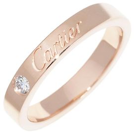 Anello C de Cartier in Au750 con Diamante Taglia 47