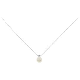 Autre Marque Collana con perle Akoya e oro bianco Au750