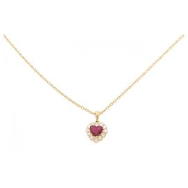 Autre Marque Collana in oro giallo Au750, rubino e diamante