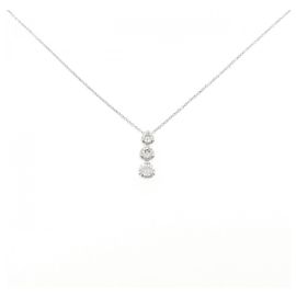 Autre Marque Dreistein-Diamantkette aus weißem Gold Au750
