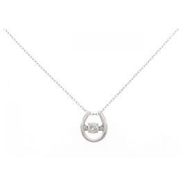 Autre Marque Pt900 Diamond Necklace
