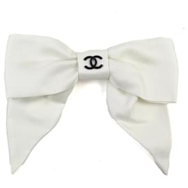 Barrette Chanel COCO Mark Ribbon in seta Accessorio per capelli