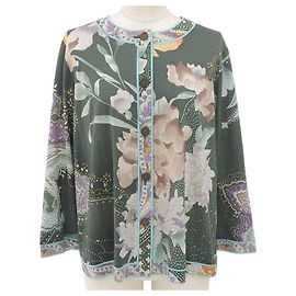 Autre Marque LEONARD FASHION Paisley-Cardigan mit Blumenmuster