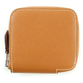Portefeuille de pièces Hermès Azap Compact Mini en cuir Epsom