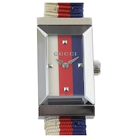 Gucci G-Frame Armbanduhr aus Edelstahl