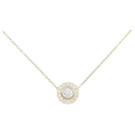 Collana Tiffany & Co. Enchant Round 18K Pink Gold Platinum Diamond