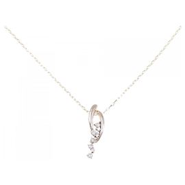 Autre Marque Collana in oro rosa Au750 e diamanti