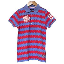 Autre Marque Kurzärmeliges Poloshirt PEARLY GATES 30th Anniversary Zigzag Border Patch