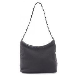 Bolsa de ombro em couro e lona Vara Salvatore Ferragamo