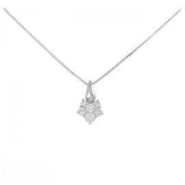 Autre Marque Au750 Weißgold-Diamantkette