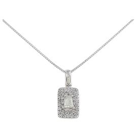 Autre Marque Collana con diamante Au750