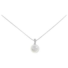 Autre Marque Collana di Perle Akoya 14KWG K18WG