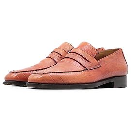 Autre Marque Mocassino Berluti Coin Loafer in pelle con stampa coccodrillo