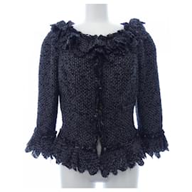 Chanel No Collar Jacket Jacket