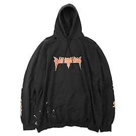 Balenciaga Cracking Logo Baumwoll-Hoodie