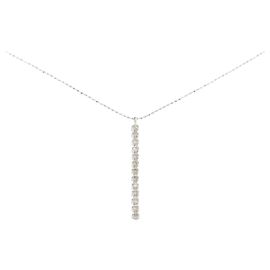 Autre Marque Au750 White Gold Diamond Necklace