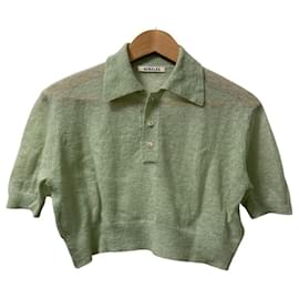 Autre Marque Polo de punto transparente de mohair para niño AURALEE