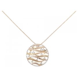 Autre Marque Collana 2way in Oro Rosa Au750 e Oro Giallo Au750 con Diamante