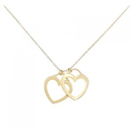 Tiffany & Co. Sentimental Double Heart Au750 Necklace
