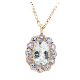 Autre Marque Collana Orefice Aquamarine Au750