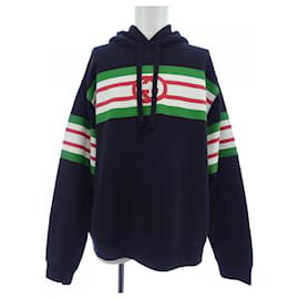 Felpa con cappuccio in cotone con logo Interlocking G Gucci