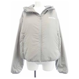 Chaqueta de plumón en pongé técnico Miu Miu