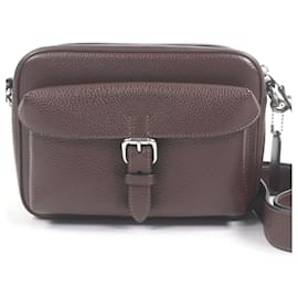 COACH Warner Cross Sling Borsa a tracolla in pelle granulata raffinata